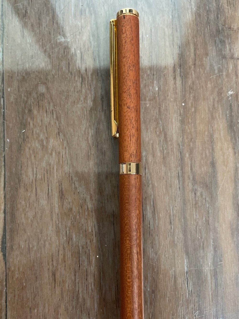 Wooden Barrel Thin Pen